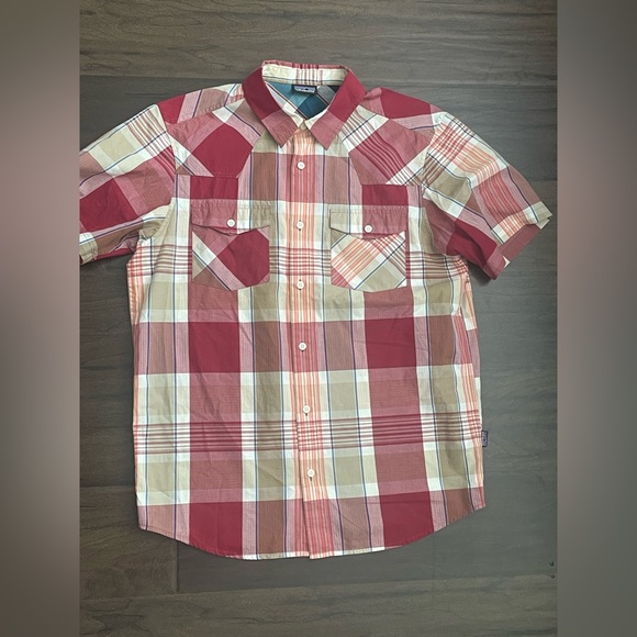 Patagonia Three Trees Button Front Vintage Dragon Shirt Size Small - Picture 1 of 5